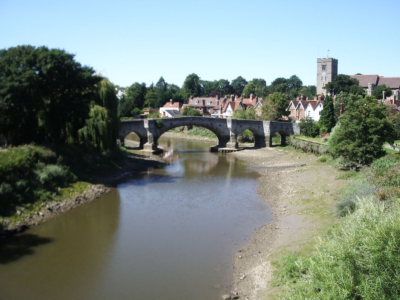 The medieval bridge at Aylesford