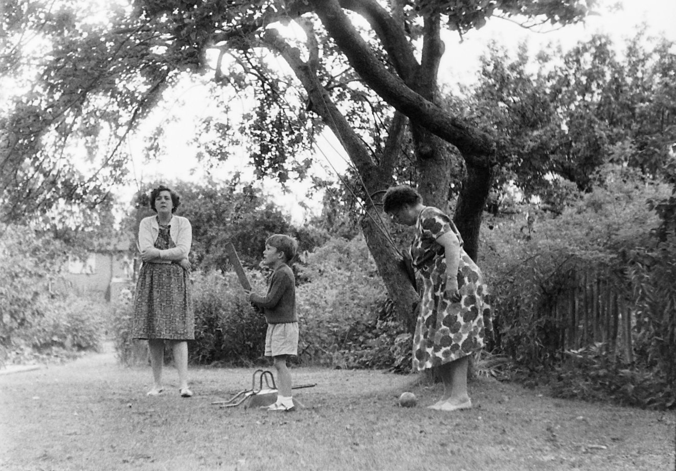 Unbelievable . . . Nan dropped an easy catch off my seam bowling . . .