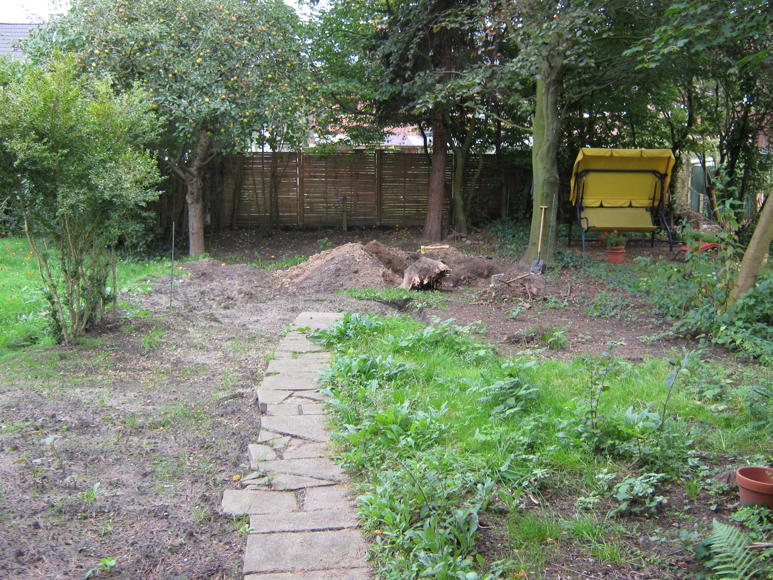 Our 'garden' in September 2011