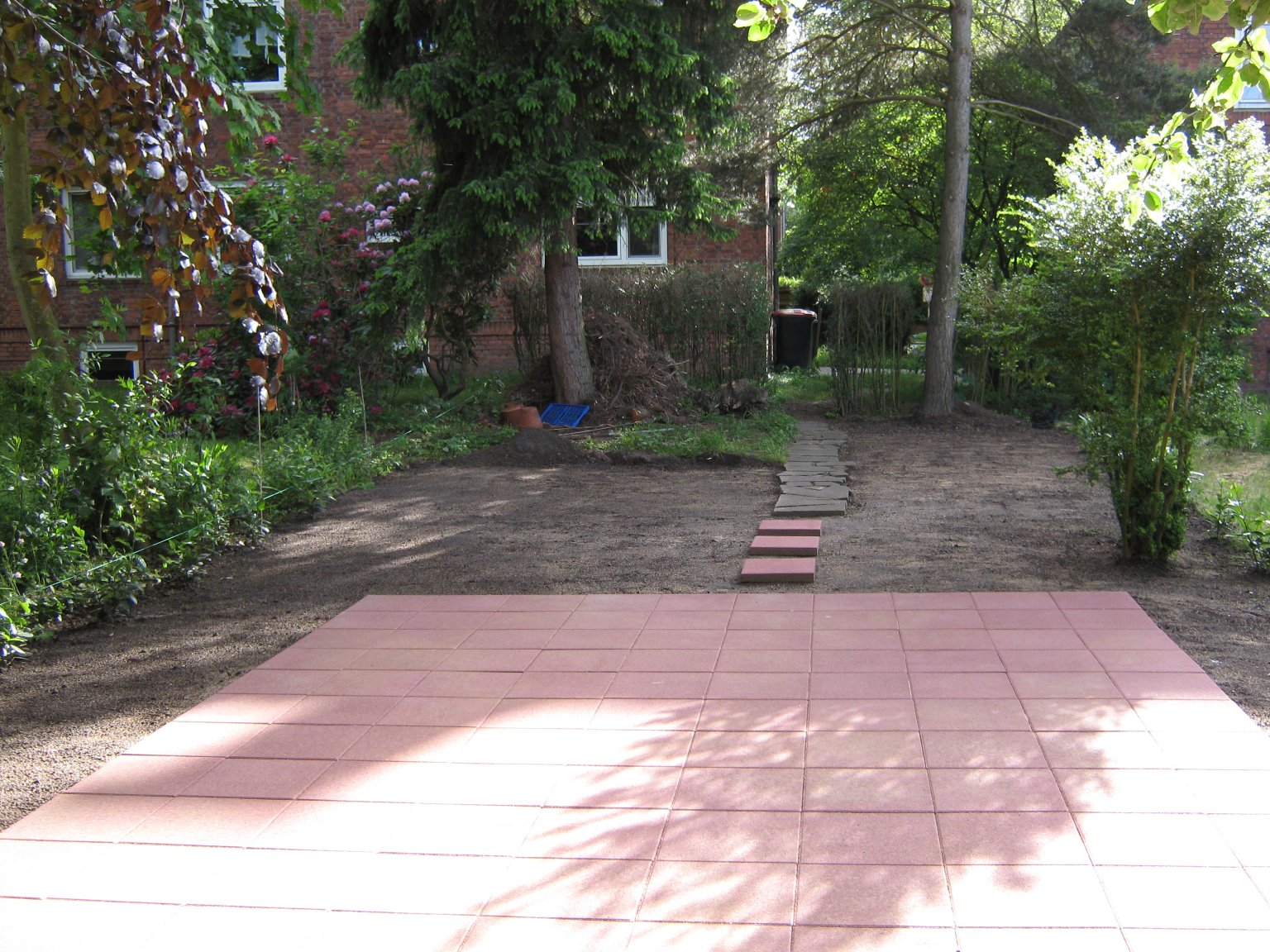 By June 2012 we had a patio