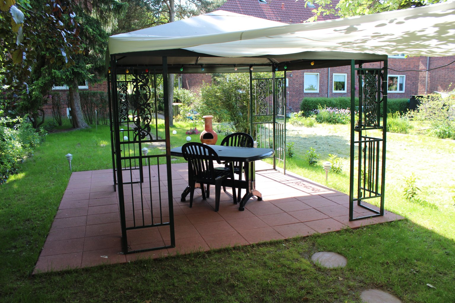 Our garden pavilion makes its first appearance