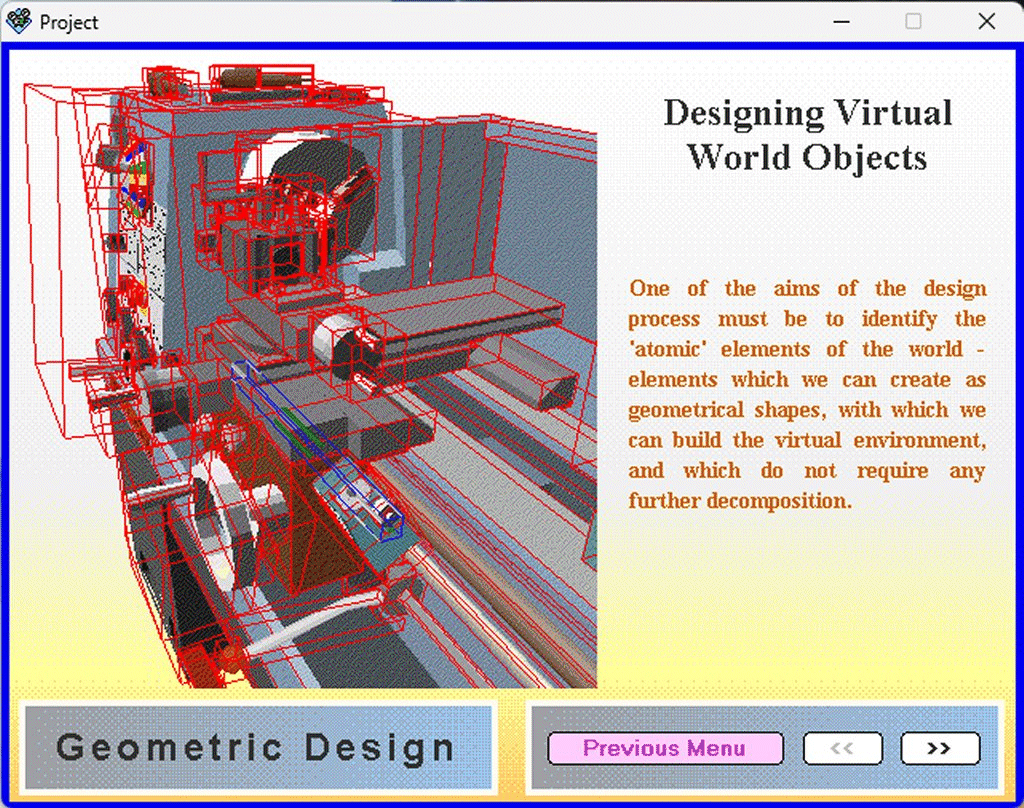 Screenshot from my final year project